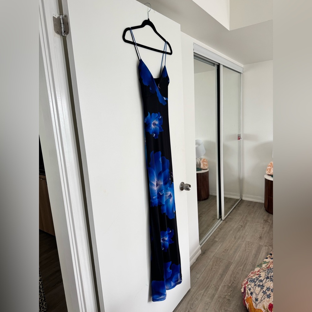 Windsor Black and Blue Floral Dress